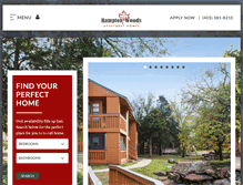 Tablet Screenshot of hamptonwoodsliving.com